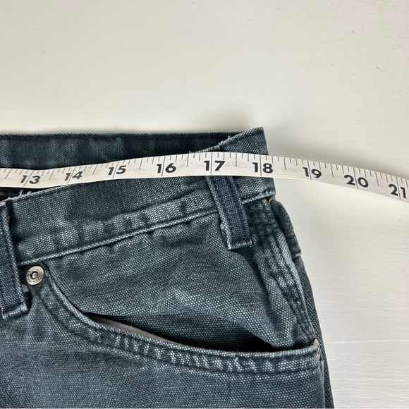 Dickies Duck Canvas Carpenter Workwear Pants 38 X 34 Work Dungaree Black - Picture 5 of 7